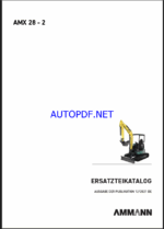 AMX 28 St V Spare EXCAVATORS Parts Catalog (DE)