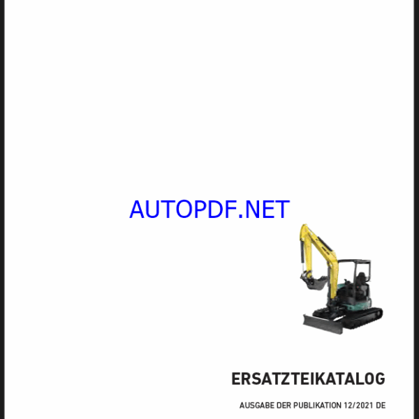 AMX 28-2 T3A Spare EXCAVATORS Parts Catalog (DE)