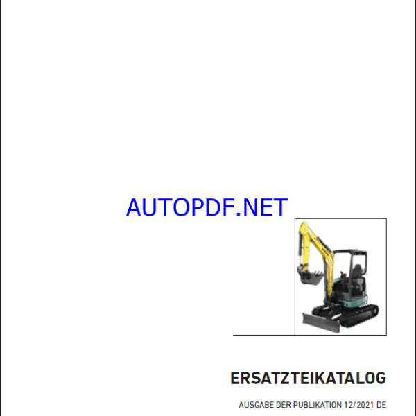 AMX 35 St V Spare EXCAVATORS Parts Catalog (DE)