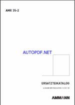AMX 35-2 T3A Spare EXCAVATORS Parts Catalog (DE)