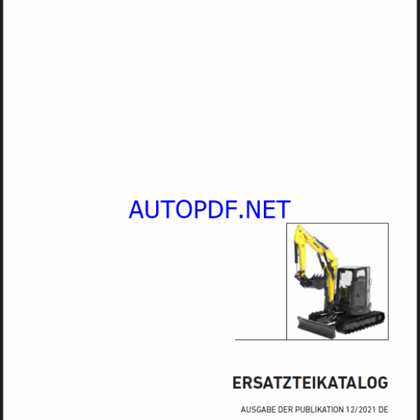 AMX 45 St V Spare EXCAVATORS Parts Catalog (DE)
