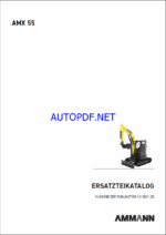 AMX 55 Spare EXCAVATORS Parts Catalog (DE)