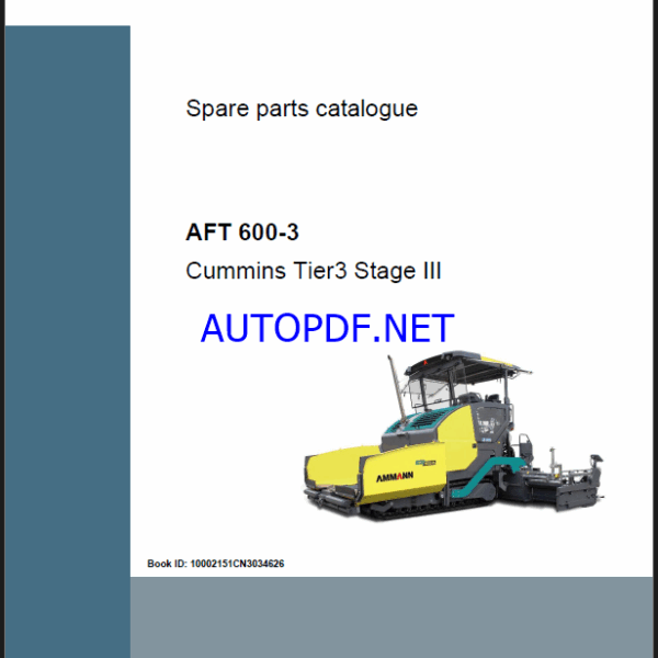 AFT 600-3 T3 Spare PAVERS Parts Catalog