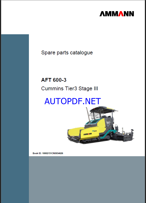 AFT 600-3 T3 Spare PAVERS Parts Catalog