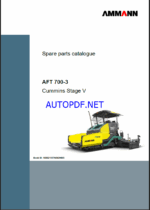 AFT 700-3 St V Spare PAVERS Parts Catalog