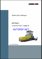 AFT 800-3 T3 Spare Parts Catalog