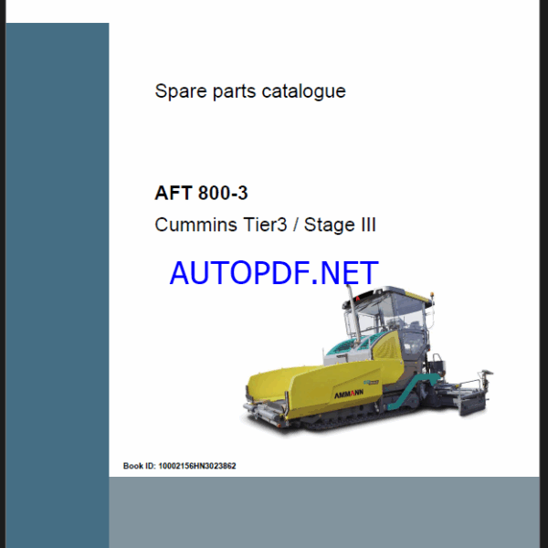 AFT 800-3 T3 Spare Parts Catalog