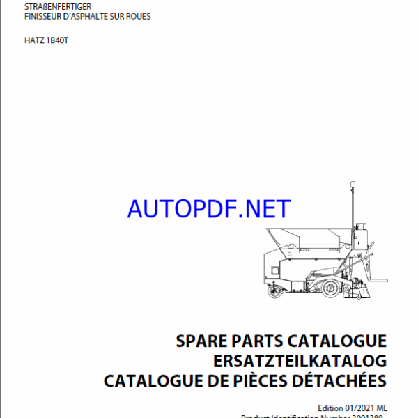 AFW 150-2 Spare PAVERS Parts Catalog