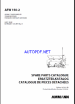 AFW 150-2 St V Spare PAVERS Parts Catalog, OEM Documents