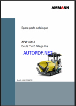 AFW 400-2 T3 Spare PAVERS Parts Catalog