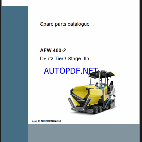 AFW 400-2 T3 Spare PAVERS Parts Catalog