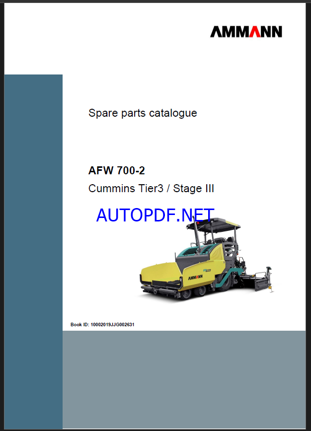 AFW 700-2 T3 Spare PAVERS Parts Catalog