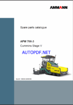 AFW 700-3 St V Spare PAVERS Parts Catalog