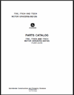 John Deere 770C, 770CH AND 772CH MOTOR GRADERS Parts Catalog