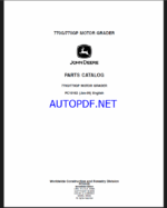 John Deere 770G, 770GP MOTOR GRADER Parts Catalog