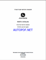 John Deere 772G, 772GP MOTOR GRADER Parts Catalog