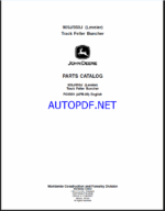 John Deere 909J, 959J (Leveler) Track Feller Buncher Parts Catalog