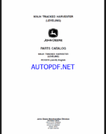 John Deere 909JH TRACKED HARVESTER Parts Catalog