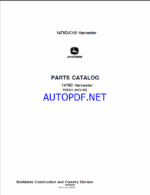 John Deere 1470D Harvester Parts Catalog
