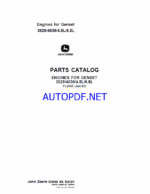 John Deere Engines for Genset 3029, 4039, 4.5L, 6.8L Parts Catalog