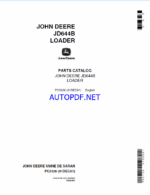 John Deere JD644B LOADER Parts Catalog