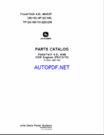 John Deere PowerTech 4.5L 4045 OEM Engines (PE, CD, T0) Parts Catalog