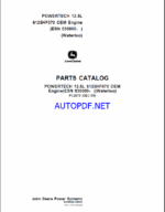 John Deere POWERTECH 12.5L 6125HF070 OEM Engine(ESN 030000- )(Waterloo) Parts Catalog