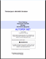 Timberjack 404 408 Skidder Parts Catalog (WC445403)Timberjack 404 408 Skidder Parts Catalog (WC445403)
