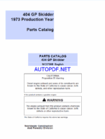 Timberjack 404 GP Skidder Parts Catalog