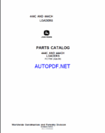 John Deere 444C AND 444CH LOADERS Parts Catalog