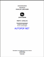 John Deere 450G, 455G, 550G, 555G, 650G CRAWLER LDR-DOZER Parts Catalog