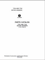 John Deere 770A AND 772A MOTOR GRADERS Parts Catalog