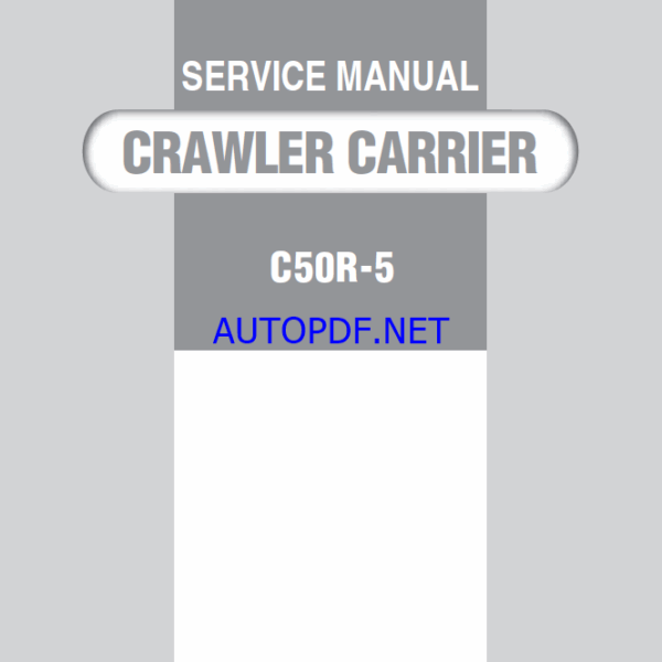 YANMAR C50R-5 Crawler carriers SERVICE MANUAL