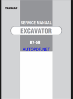 YANMAR B7-5B Crawler excavators SERVICE MANUAL