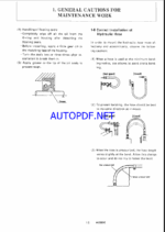 YANMAR B25 Crawler excavators SERVICE MANUAL