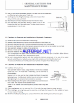 YANMAR SV100-1 Crawler excavators SERVICE MANUAL