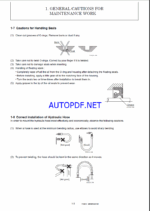YANMAR SV100-2A Crawler excavators SERVICE MANUAL