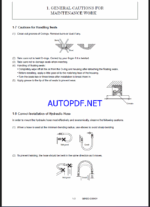 YANMAR SV08-1A, SV08-1AS Crawler excavators SERVICE MANUAL