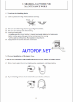 YANMAR SV16 Crawler excavators SERVICE MANUAL