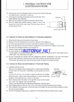 YANMAR SV18 Crawler excavators SERVICE MANUAL