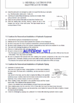 YANMAR SV20 Crawler excavators SERVICE MANUAL