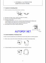 YANMAR VIO12-2A Crawler excavators SERVICE MANUAL