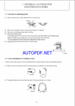 YANMAR VIO25-6L Crawler excavators SERVICE MANUAL