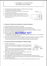 YANMAR VIO27-6 Crawler excavators SERVICE MANUAL
