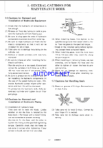 YANMAR VIO40-1 Crawler excavators SERVICE MANUAL