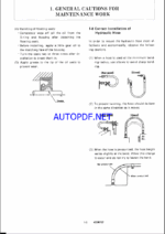 YANMAR VIO50-1 Crawler excavators SERVICE MANUAL