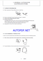 YANMAR SV05 Lighting towers SERVICE MANUAL