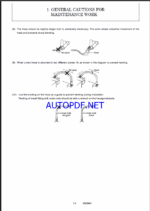 YANMAR SV15 , SV17 ,SV17 E. SV17 EX Lighting towers SERVICE MANUAL