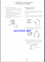 YANMAR V3-5 ,V4-5 Lighting towers SERVICE MANUAL
