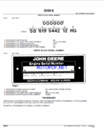 John Deere 850 CRAWLER BULLDOZER Parts Catalog